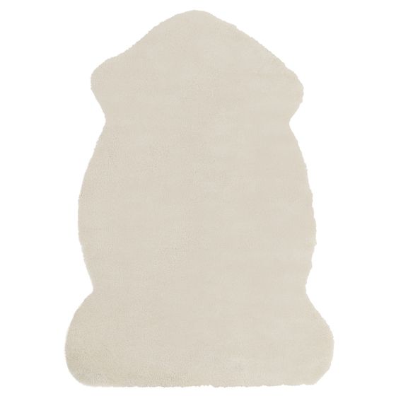 Fuskpälsmatta UNDARA Beige 60 x 90 cm