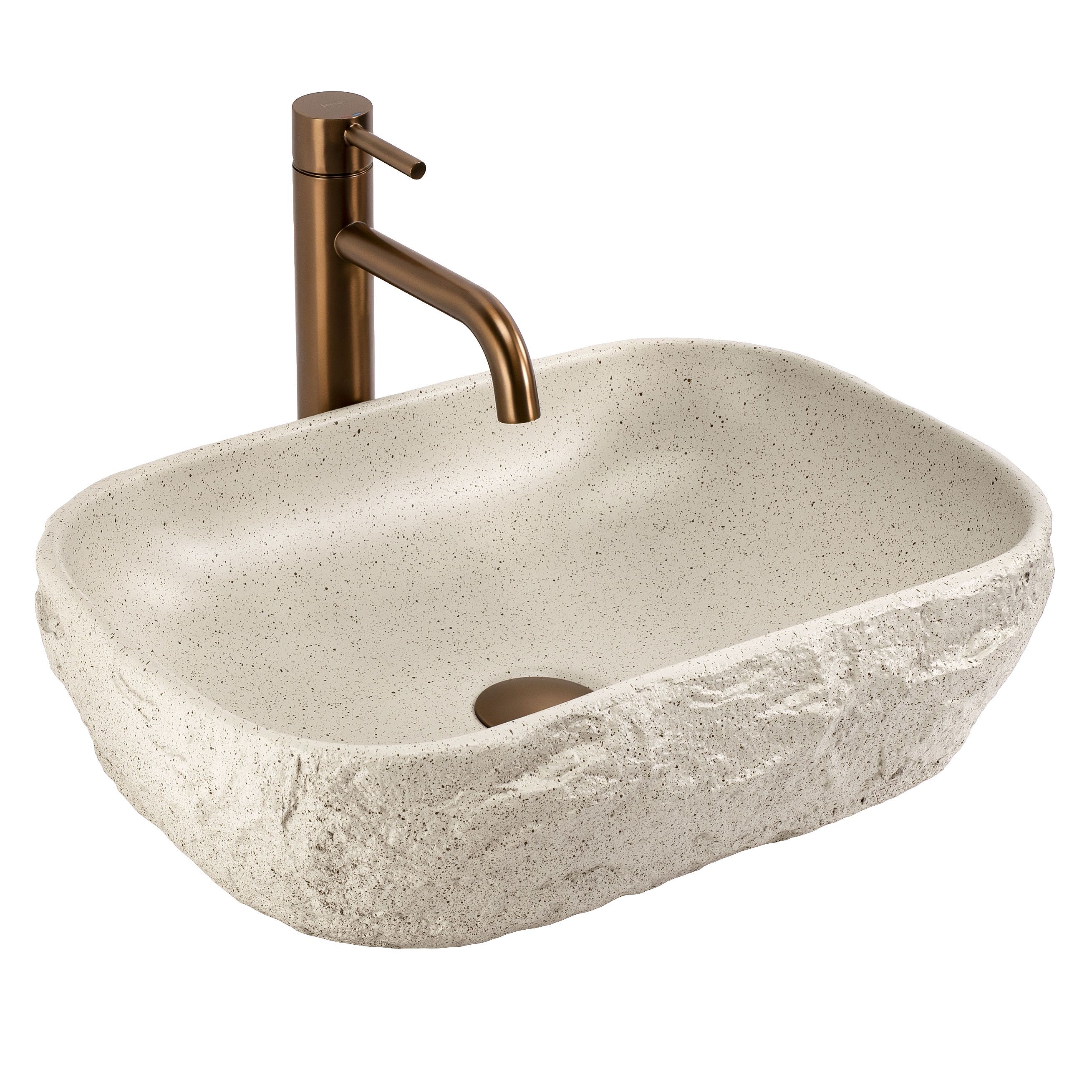 REA Bänkskål Bianka Beige, 46x33x13cm