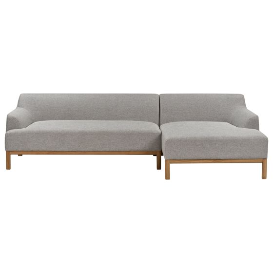 Hörnsoffa 3-sits SOSJO Ljusgrå Vänstervänd