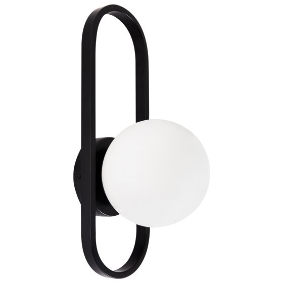 Vägglampa VARDI Metall Svart
