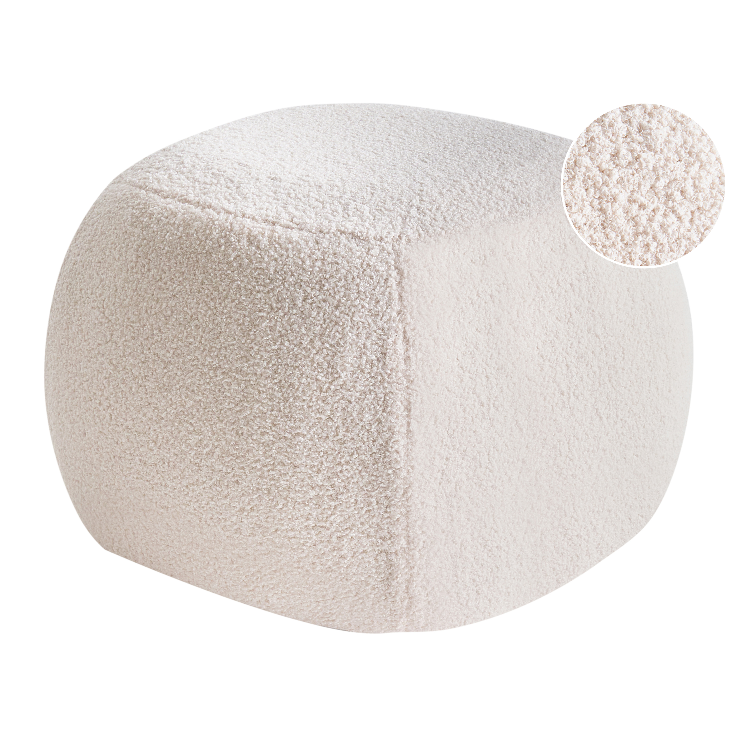 Sittpuff BARRON Bouclé Off-White