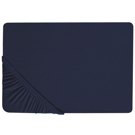 Dra-på-lakan HOFUF 160 x 200 cm Bomull Marinblå