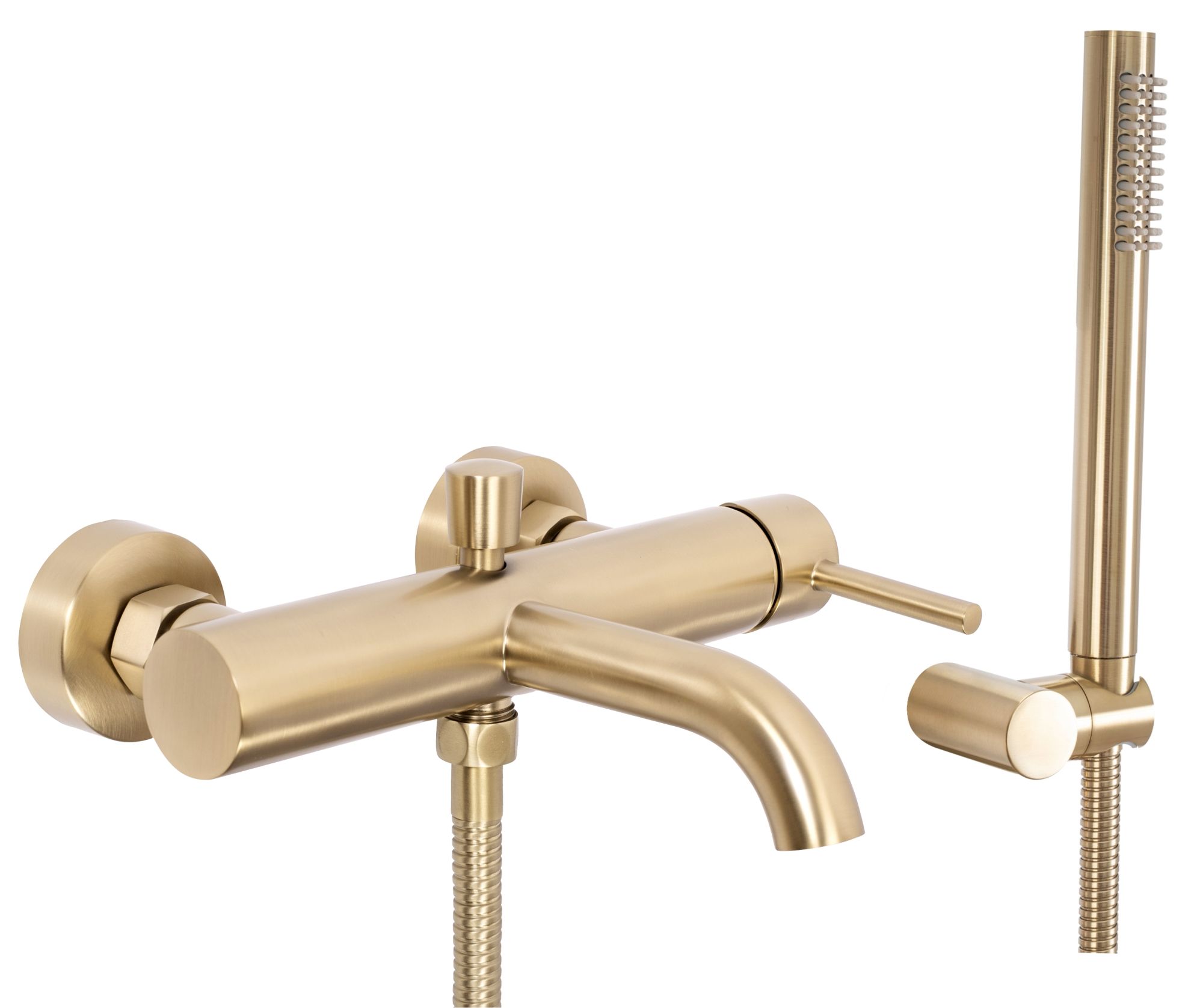 REA Badkarsblandare LUNGO Borstat Guld, 19x25x4,5cm