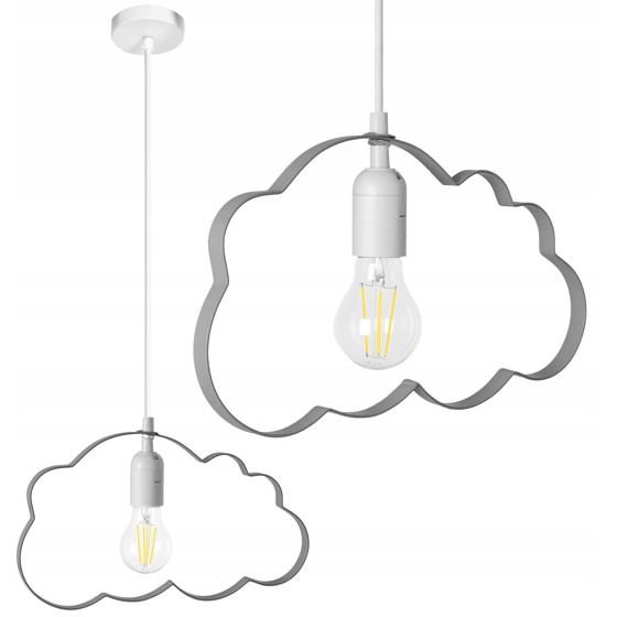 TOOLIGHT hängande taklampa LH2077-2 Grå 34,5x34,5x99,5cm