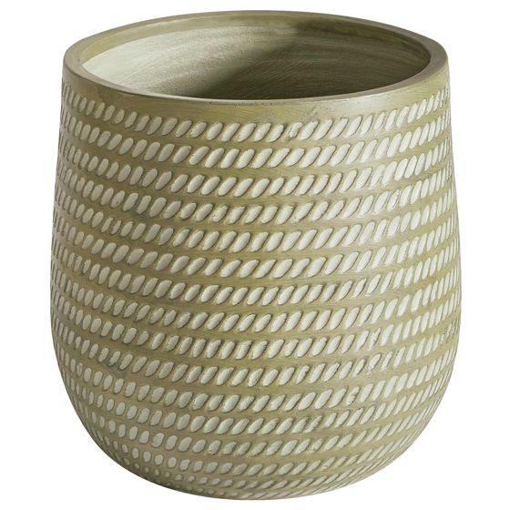 Blomkruka LIVADIA 39 cm Olivgrön