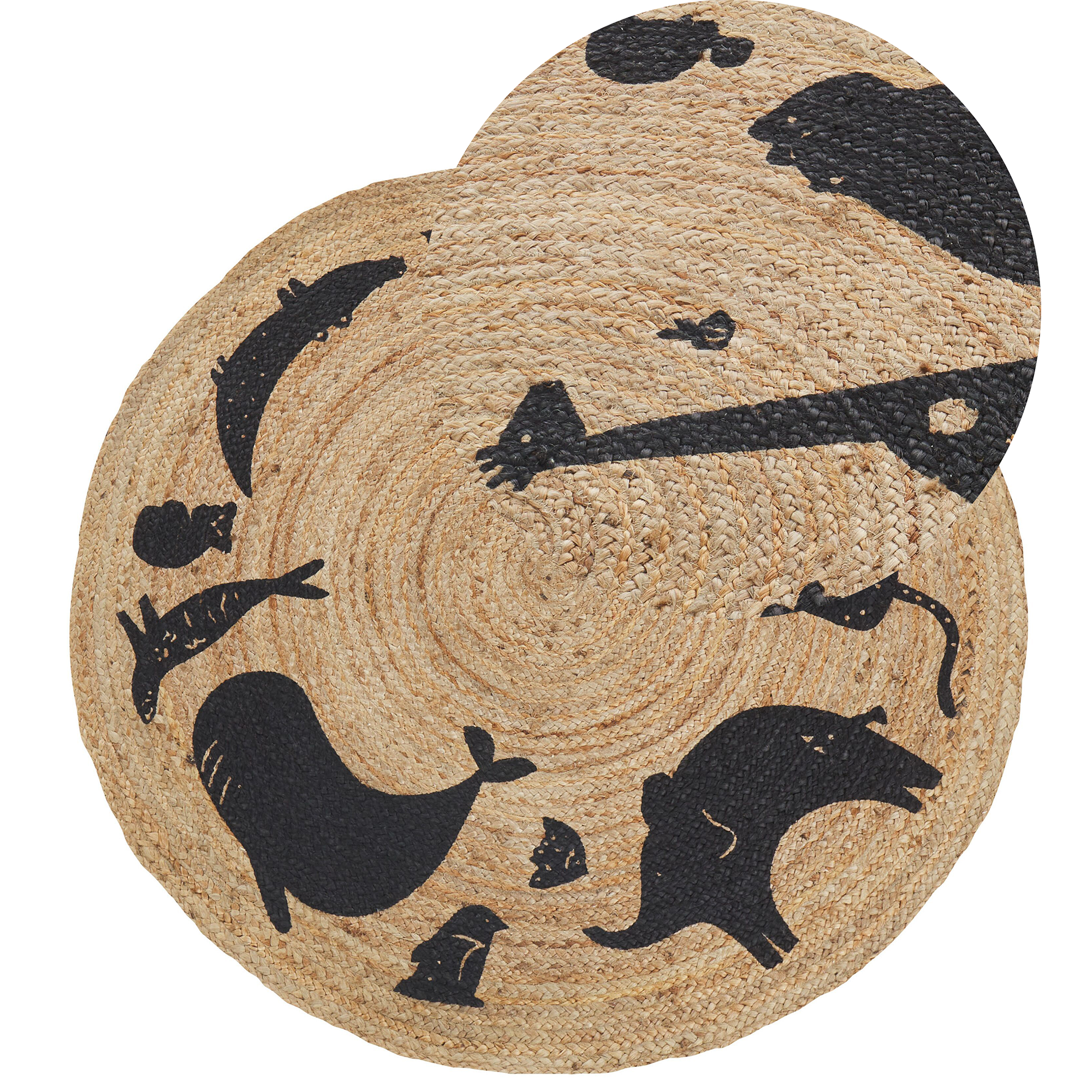 Barnmatta EARTH Beige ø 120 cm Jute