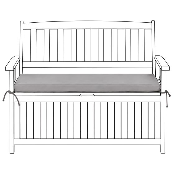 Sittdyna för bänk SOVANA 108 x 45 cm Grå