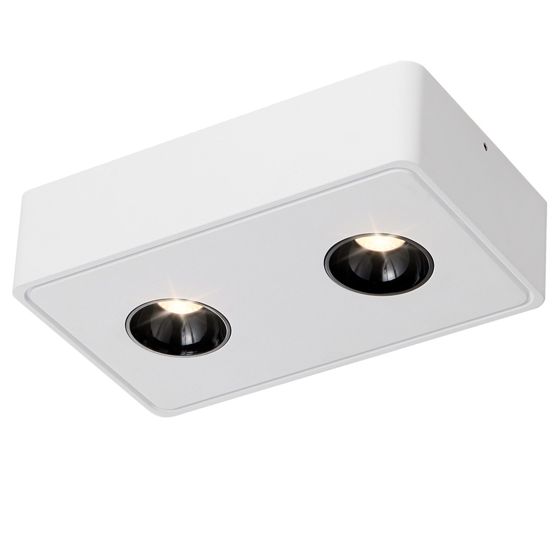 NETTLIFE 2 Ekig varmvit 11 W liten utanpåliggande takspotlight för kök, hall, sovrum, matplats