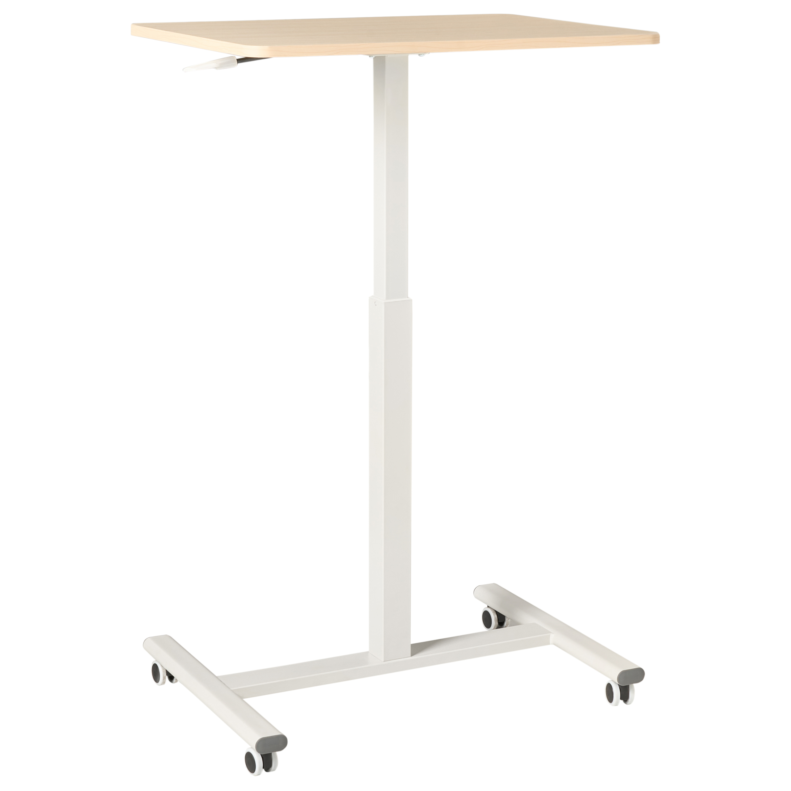 Manuellt justerbart laptopstativ ACADEMIA 65 cm 48 cm Ljusbrun/ Vit