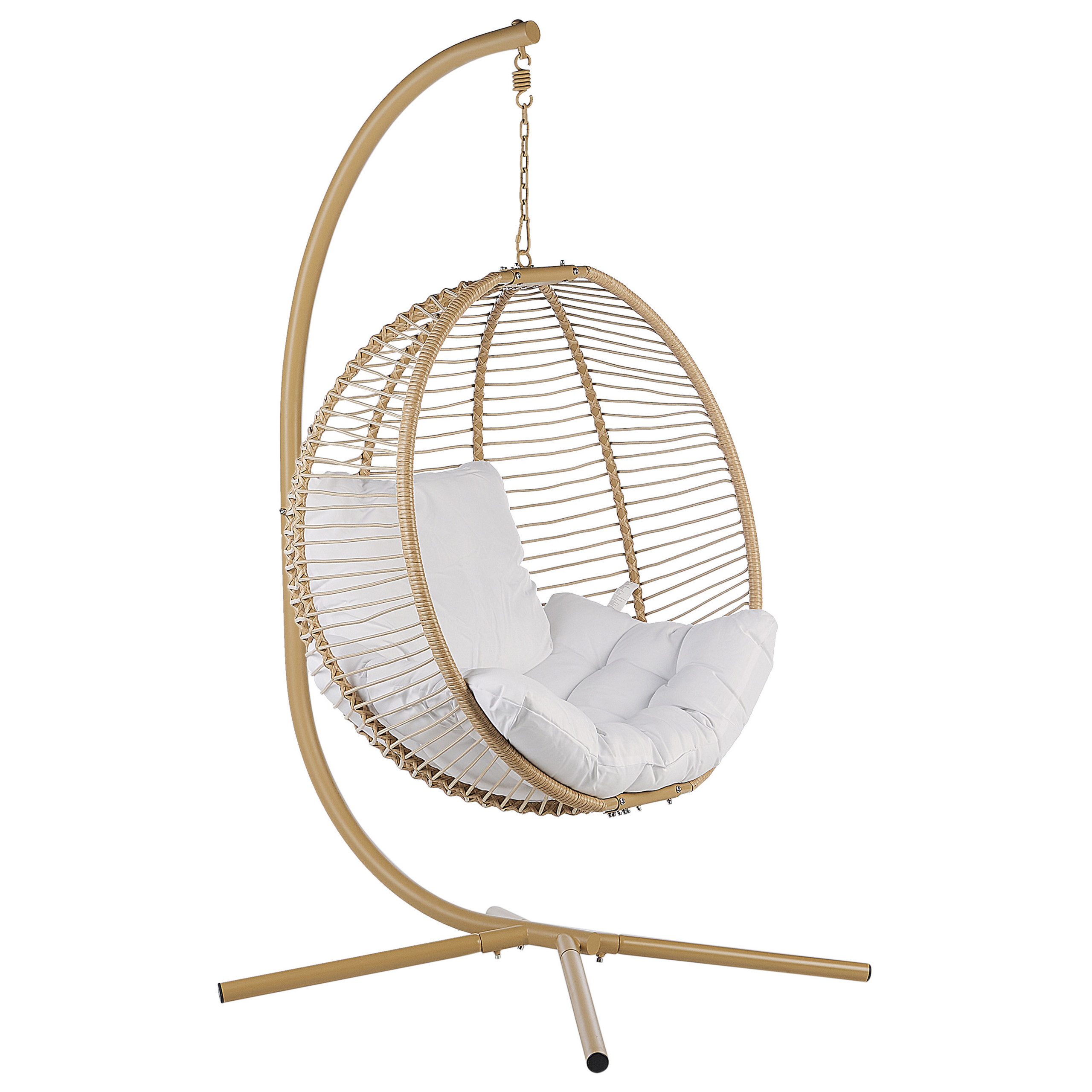 Hängstol med stativ ARCO Metall Beige