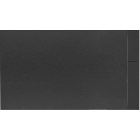 REA Duschkar BAZALT 80x120 Svart, 120x80x2,5cm