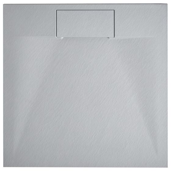 Duschkar AZZURRO 90 x 90 x 3 cm Grå