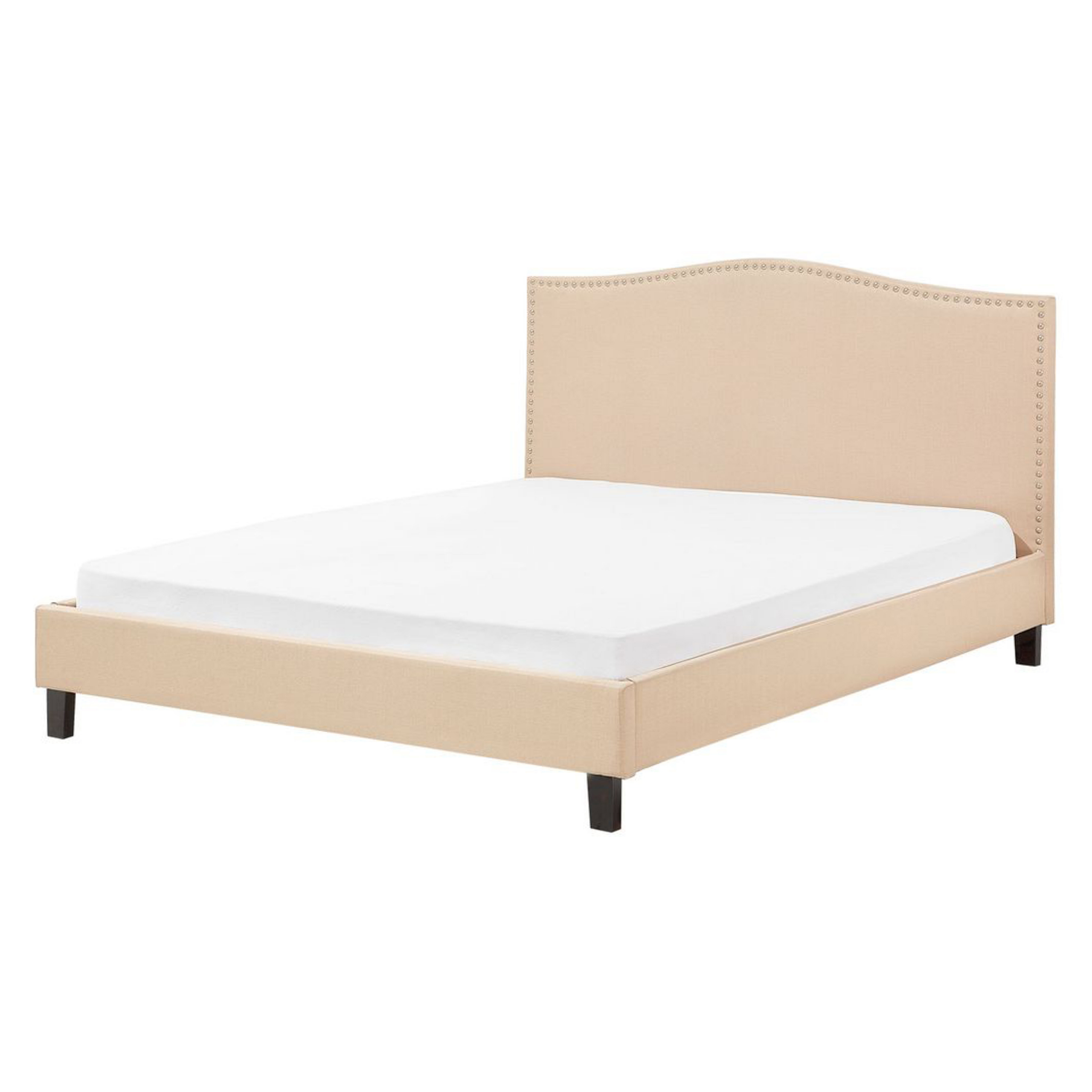 Säng med lamellram MONTPELLIER 160 x 200 cm Beige