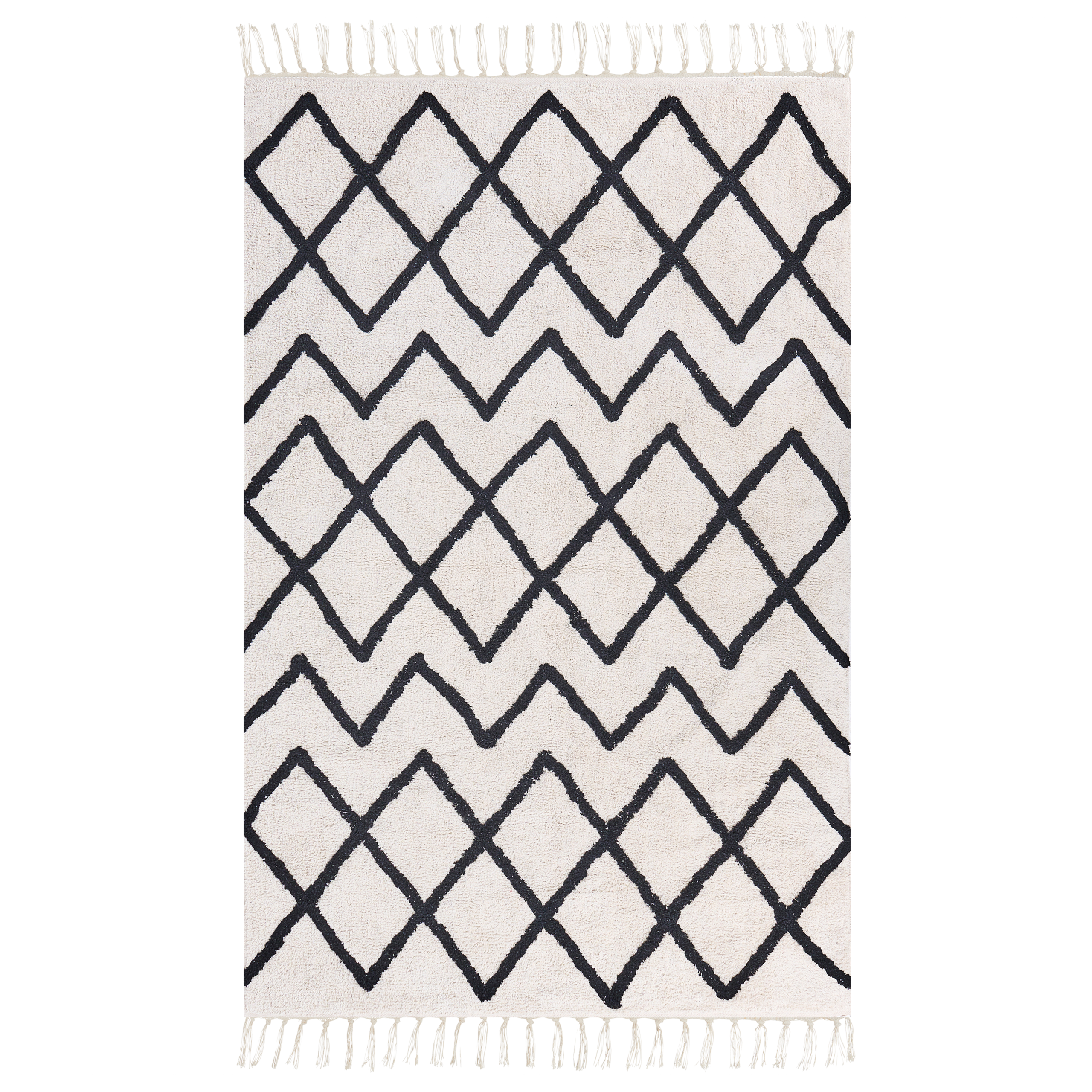 Matta ELDES Beige 160 x 230 cm Bomull