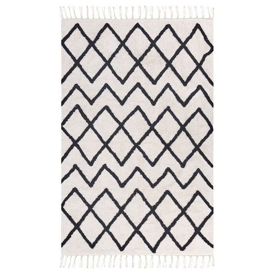 Matta ELDES Beige 160 x 230 cm Bomull