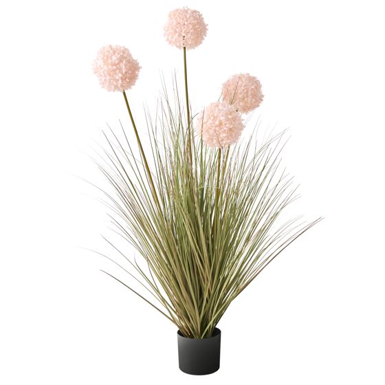 Konstgjord växt SNOWBALL BUSH 120 cm Rosa