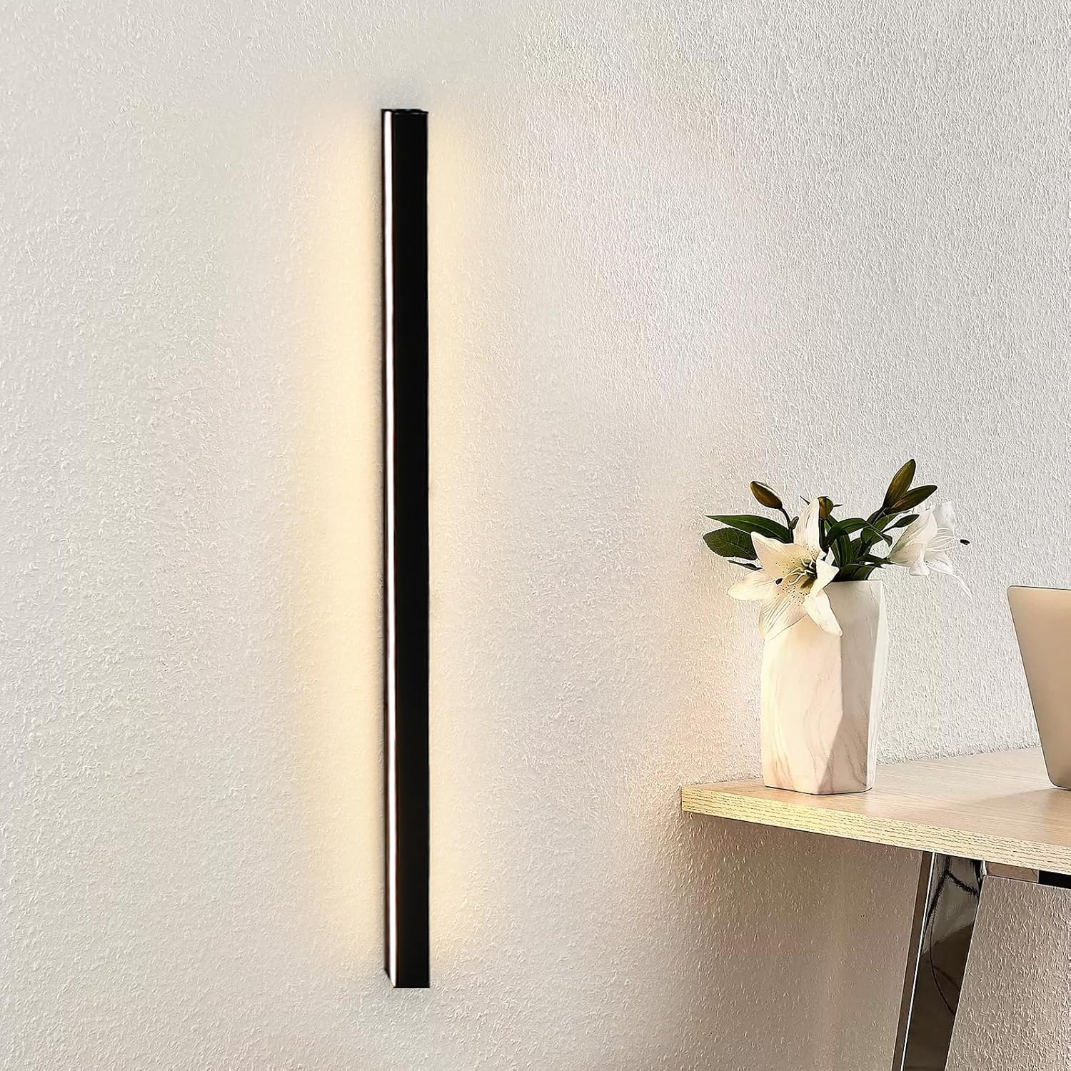 NETTLIFE LED - vägglampa, för inomhusbruk - modern, 80 cm, 27 W vägglampa upp och ner, varmvit