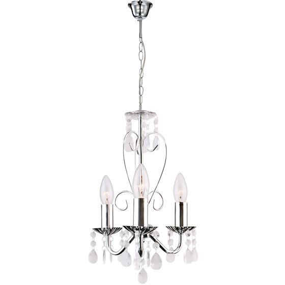 Toolight Hängande taklampa EBT011-3CP Krom 125x75x25cm
