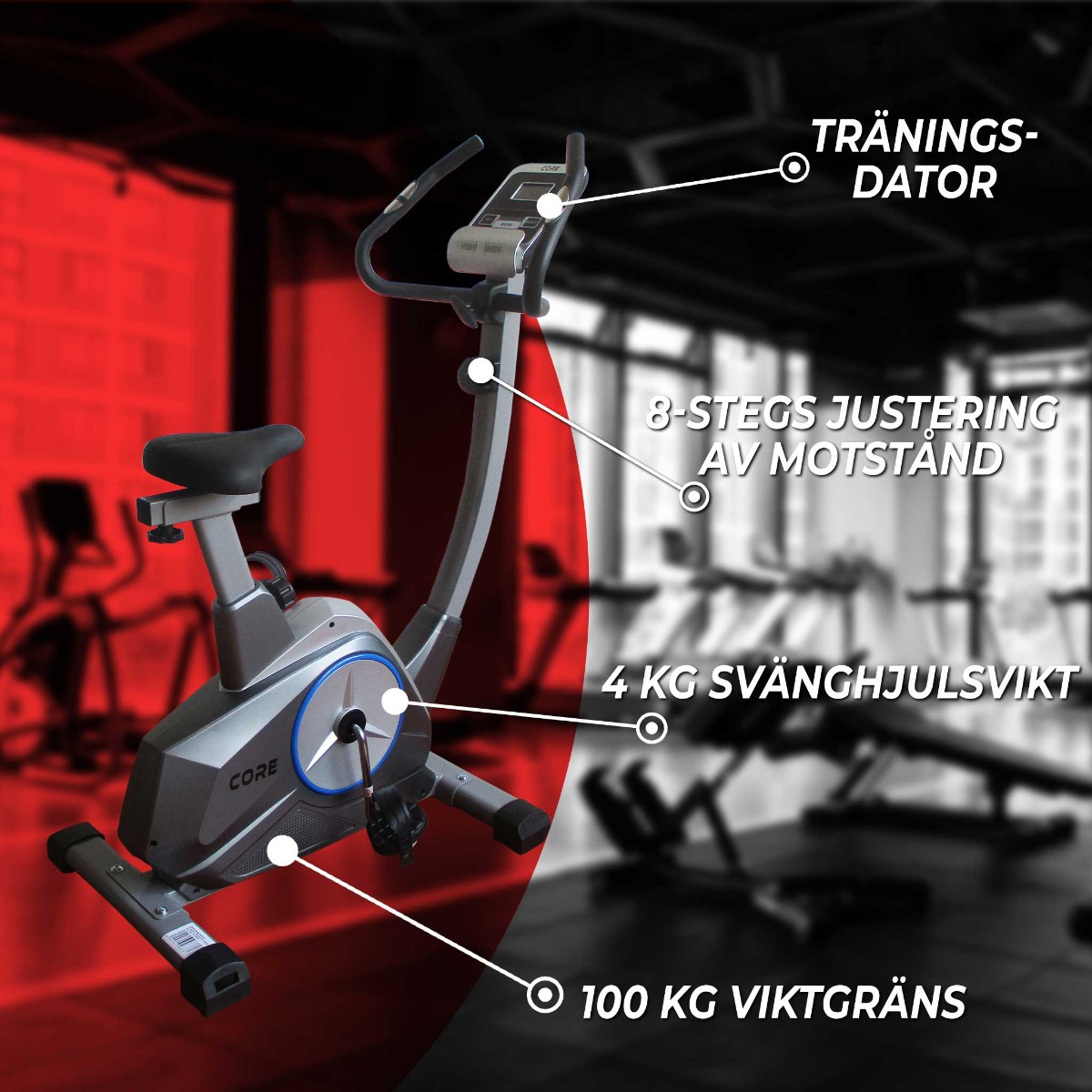 Core motionscykel med magnetmotstånd