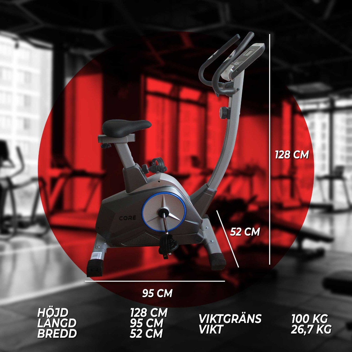 Core motionscykel med magnetmotstånd