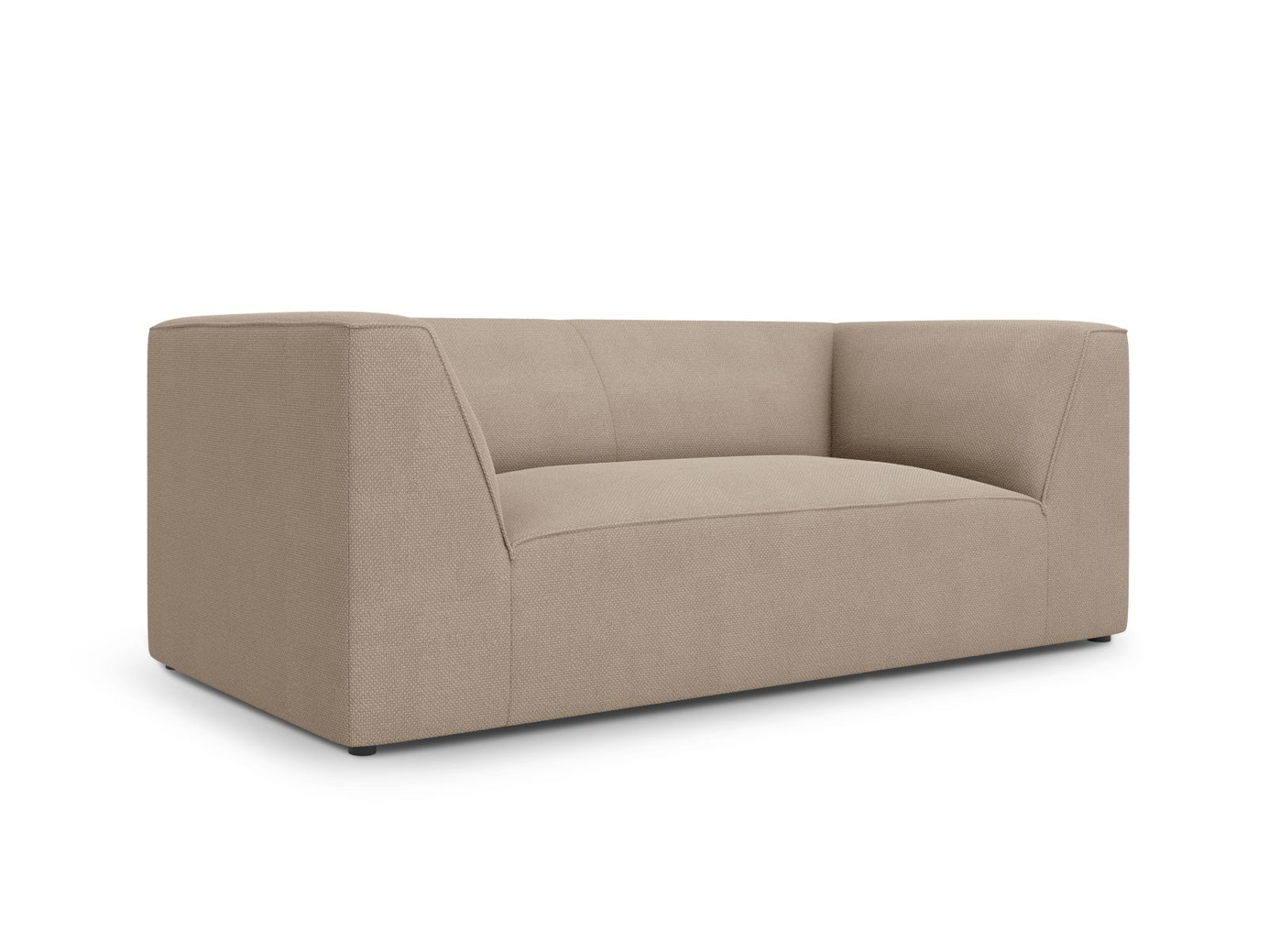 Cosmopolitan Design soffa, "Siena", 2-sits, 174 × 92 × 69 cm, Ottawa, svarta plastben