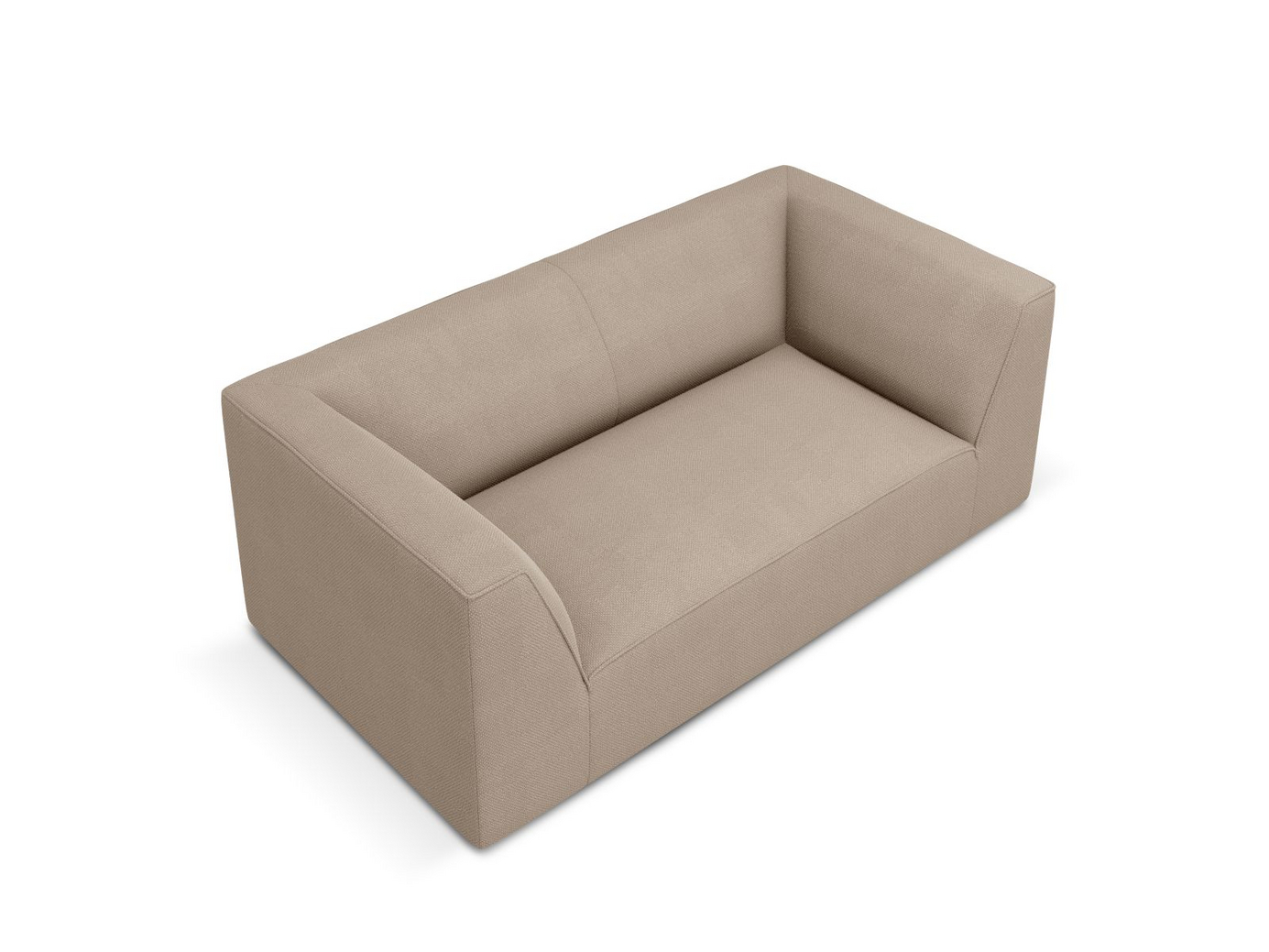 Cosmopolitan Design soffa, "Siena", 2-sits, 174 × 92 × 69 cm, Ottawa, svarta plastben