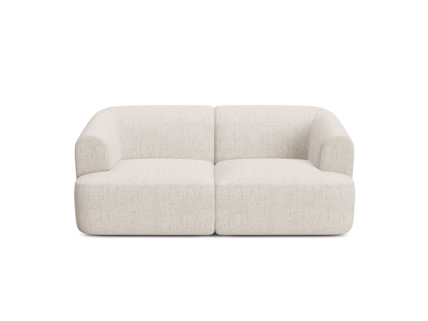 Cosmopolitan Design modulsoffa, "Campi", 2-sits, 180 × 90 × 70 cm, Moly, svarta plastben