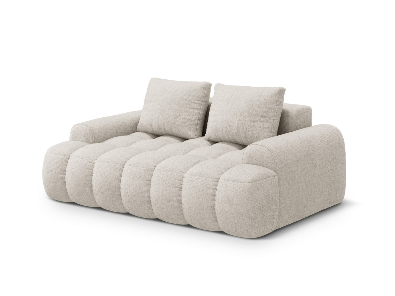 Cosmopolitan Design soffa, "Linz", 2-sits, 175 × 100 × 84 cm, Sorella, svarta plastben