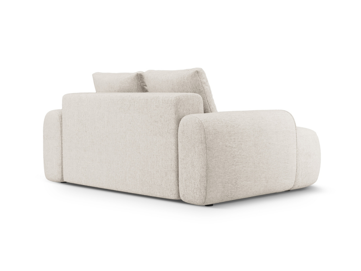 Cosmopolitan Design soffa, "Linz", 2-sits, 175 × 100 × 84 cm, Sorella, svarta plastben