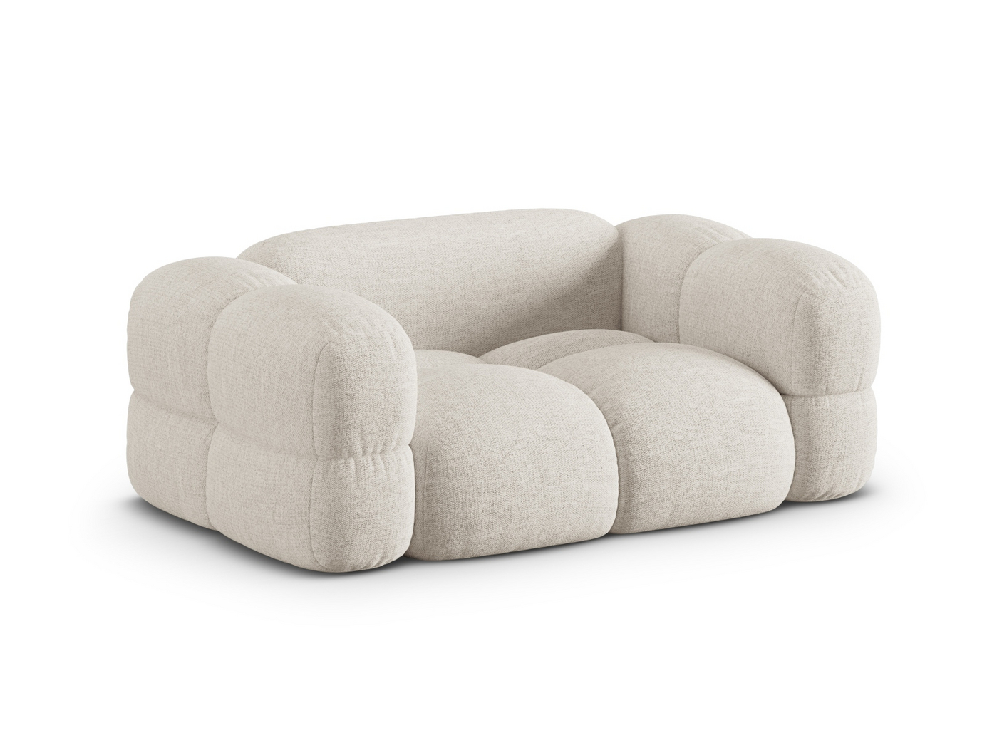 Cosmopolitan Design soffa, "Loretto", 2-sits, 180 × 100 × 68 cm, Sorella, svarta plastben