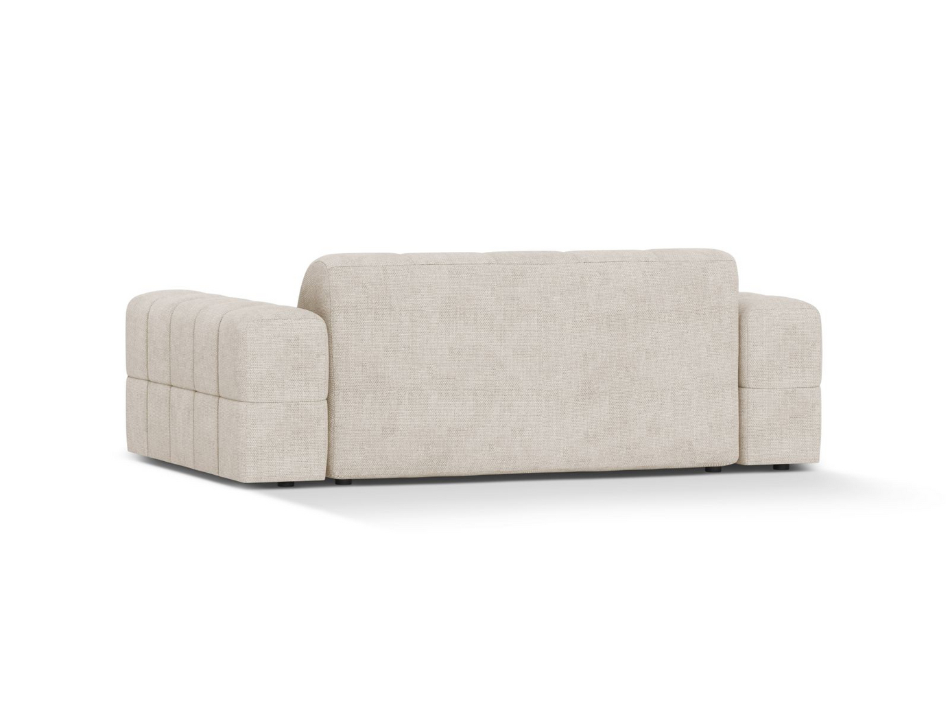 Cosmopolitan Design soffa, "Chicago", 2-sits, 178 × 102 × 78 cm, Eden 10, svarta plastben