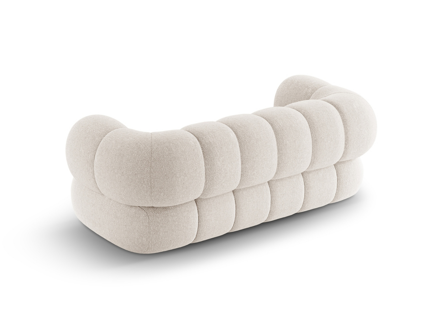Cosmopolitan Design soffa, "Koge", 2-sits, 180 × 95 × 70 cm, Eden 10, svarta plastben
