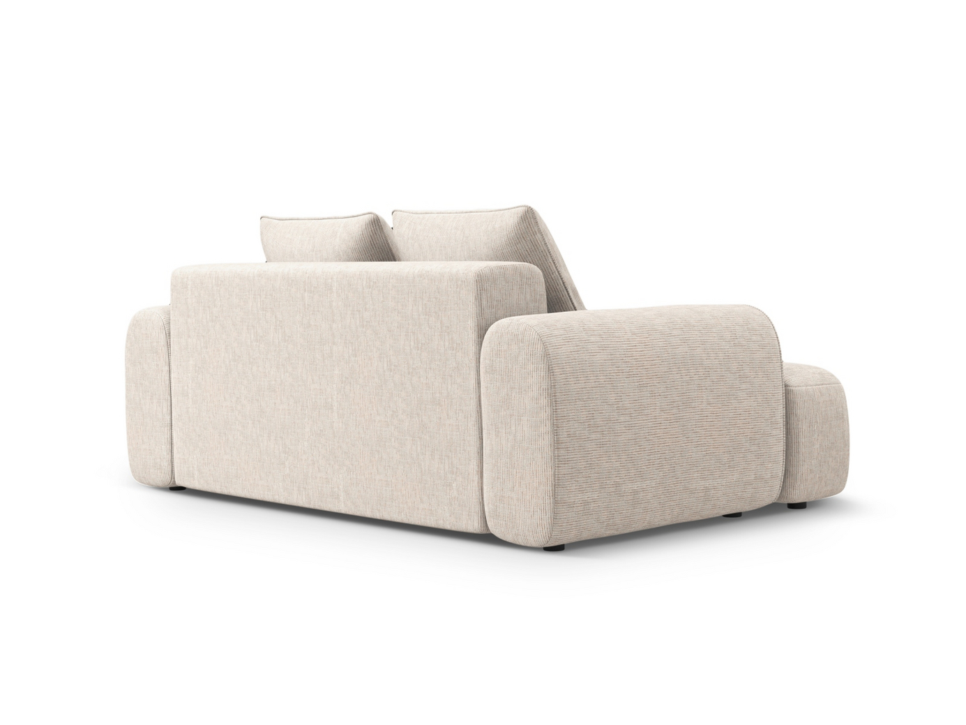 Cosmopolitan Design soffa, "Calma", 2-sits, 175 × 100 × 84 cm, Baltimore, svarta plastben