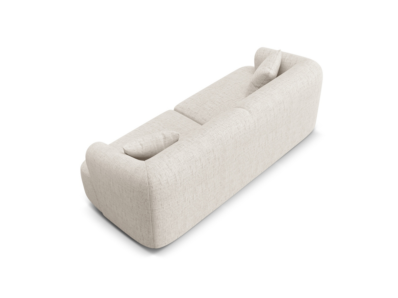Cosmopolitan Design modulsoffa, "Campi", 3-sits, 220 × 90 × 70 cm, Moly, svarta plastben