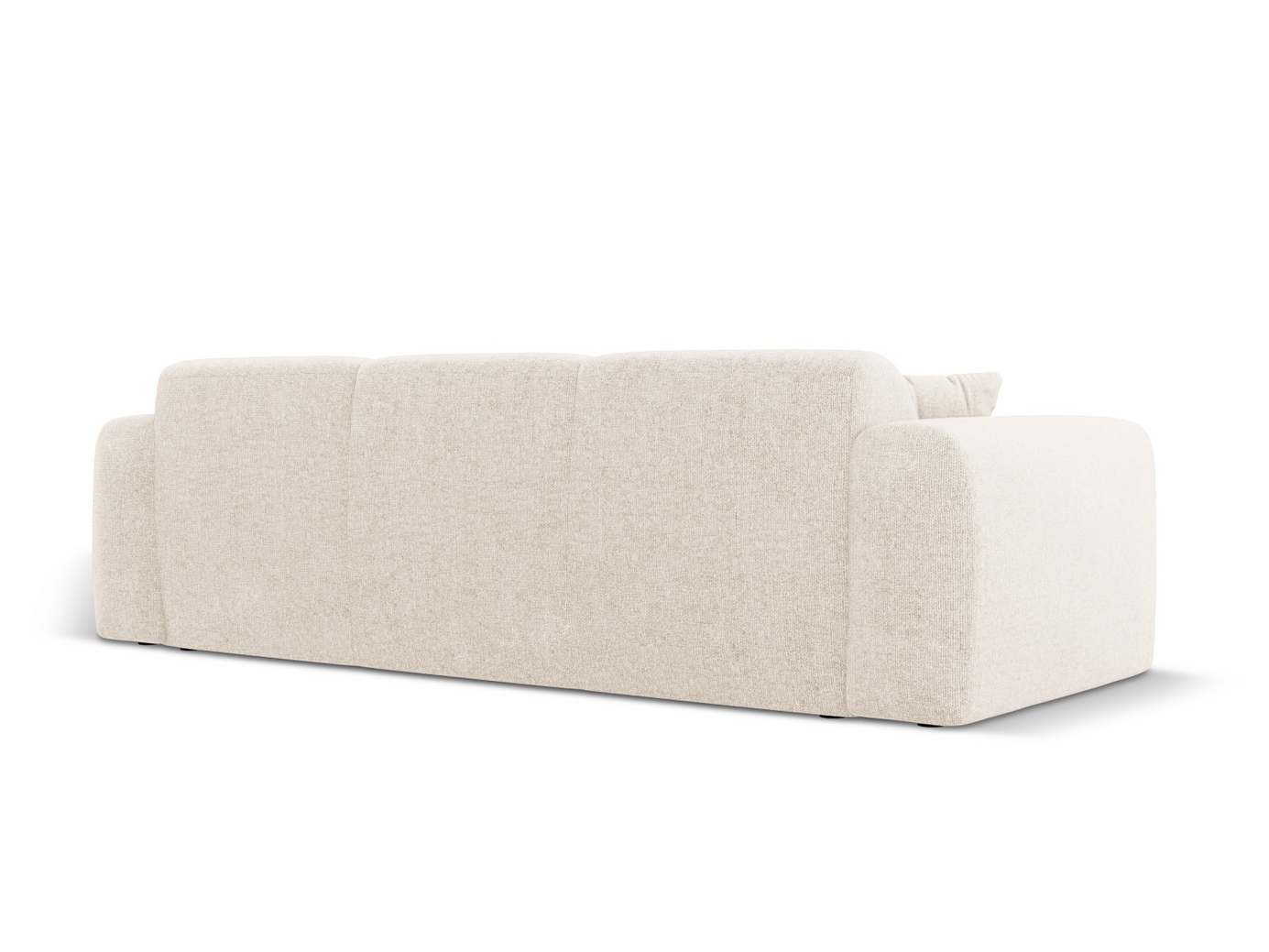 Cosmopolitan Design soffa, "Nolio", 3-sits, 235 × 95 × 72 cm, Haga, svarta plastben