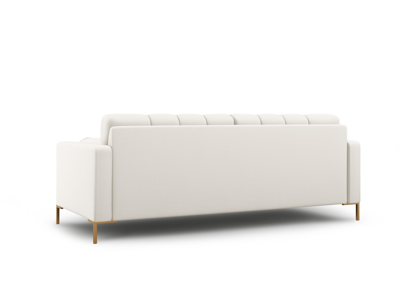Cosmopolitan Design soffa, "Bali", 3-sits, 177 × 96 × 75 cm, Neve, guldfärgade metallben