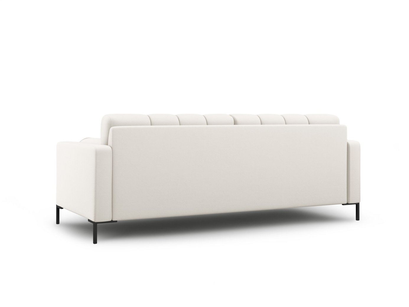 Cosmopolitan Design soffa, "Bali", 3-sits, 177 × 96 × 75 cm, Neve, svarta metallben