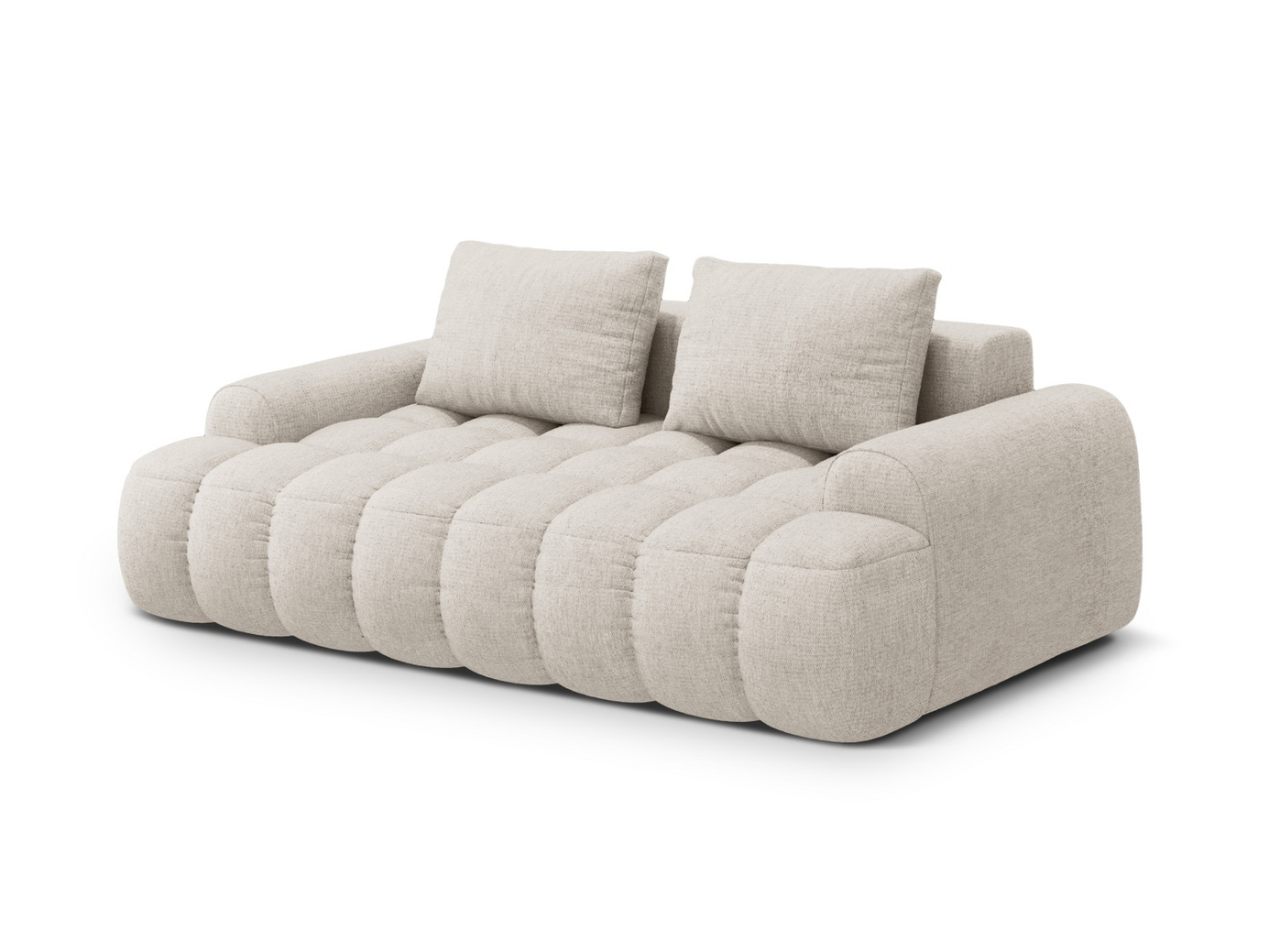Cosmopolitan Design soffa, "Linz", 3-sits, 200 × 100 × 84 cm, Sorella, svarta plastben