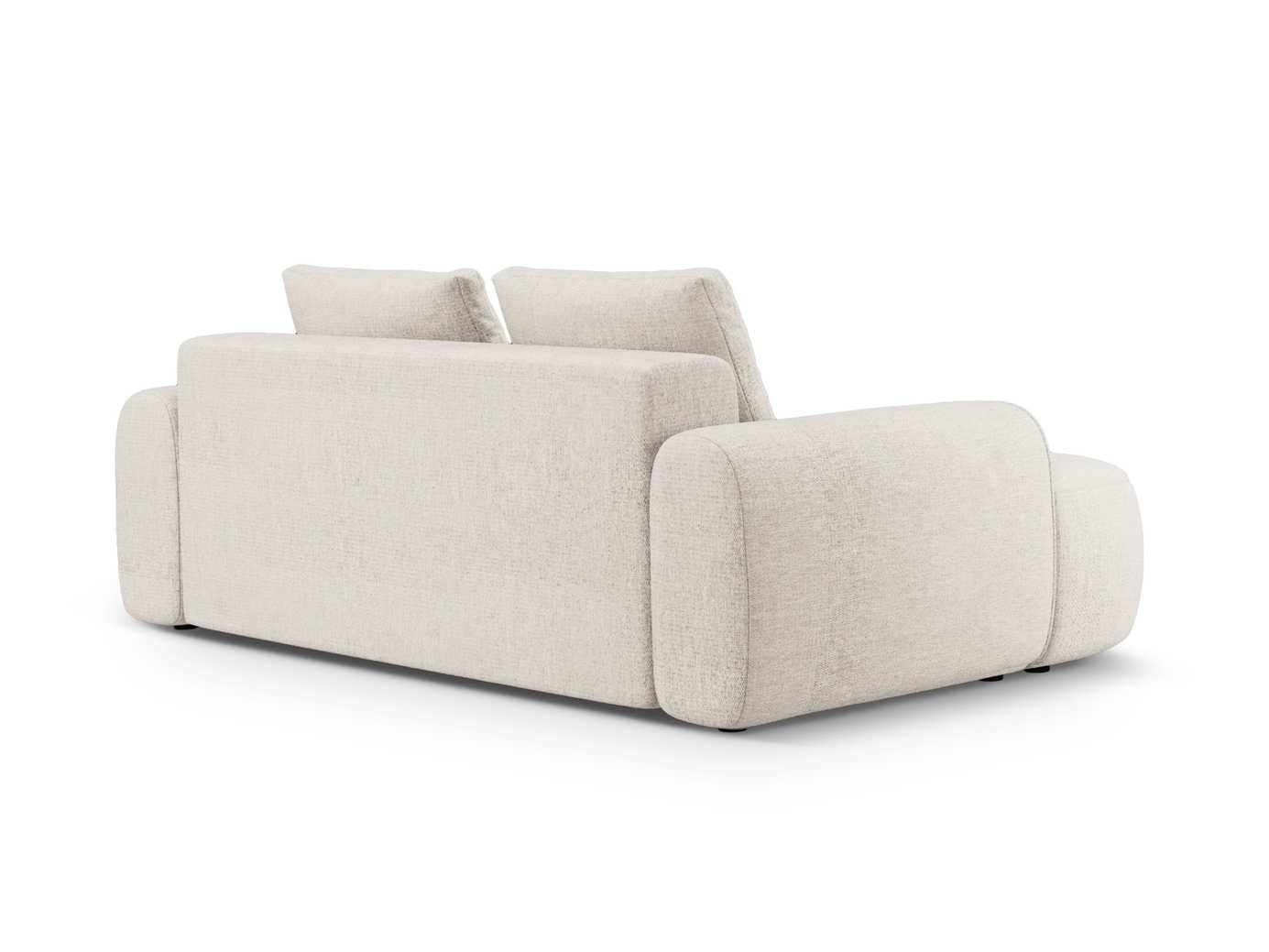 Cosmopolitan Design soffa, "Linz", 3-sits, 200 × 100 × 84 cm, Sorella, svarta plastben