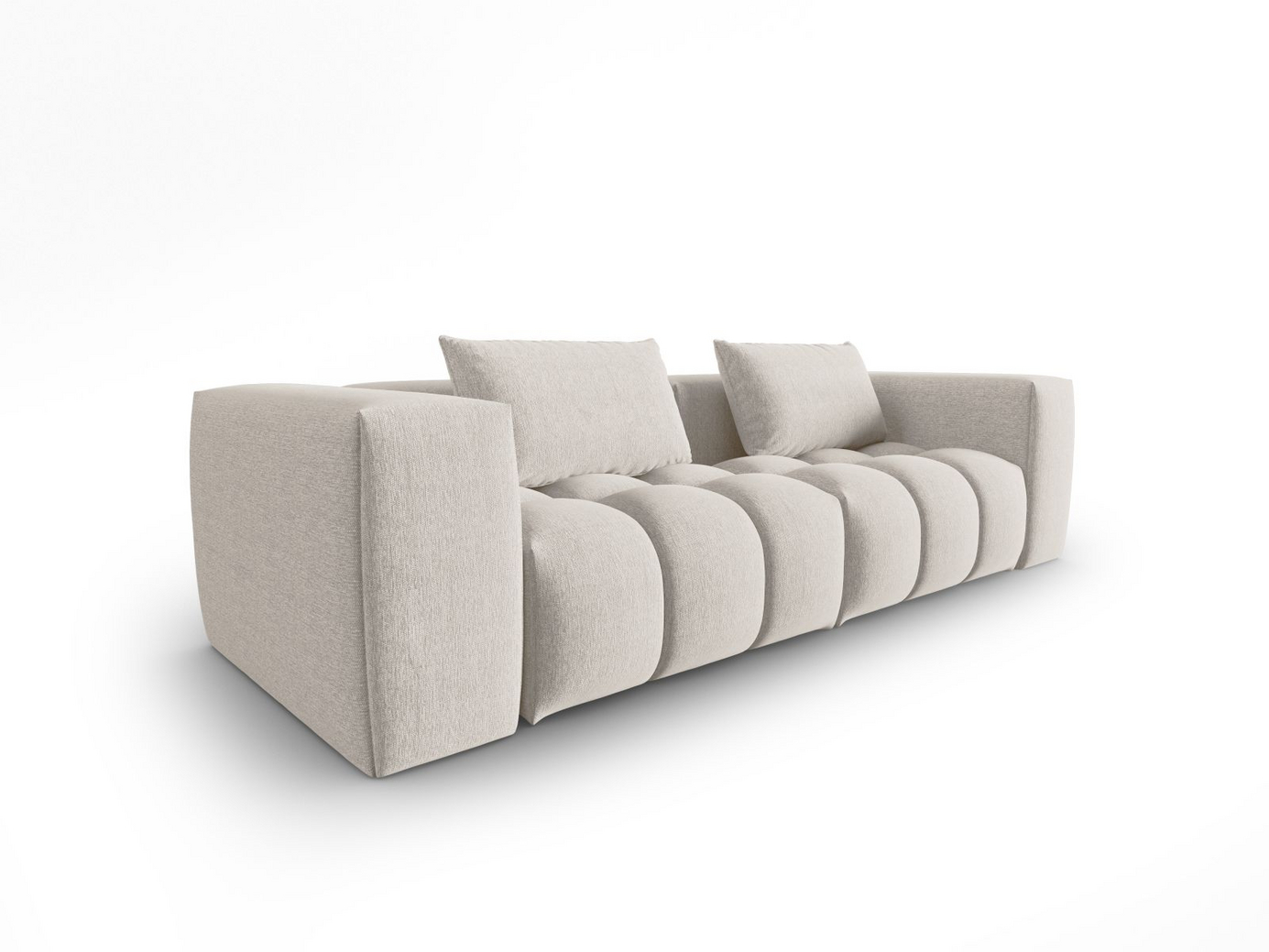 Cosmopolitan Design modulsoffa, "Verona", 3-sits, 230 × 85 × 70 cm, Sorella, svarta plastben