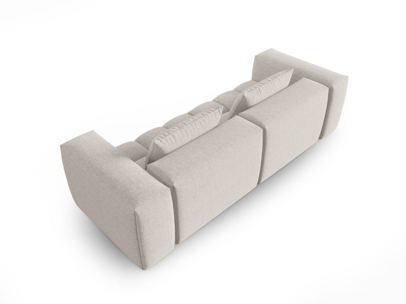 Cosmopolitan Design modulsoffa, "Verona", 3-sits, 230 × 85 × 70 cm, Sorella, svarta plastben