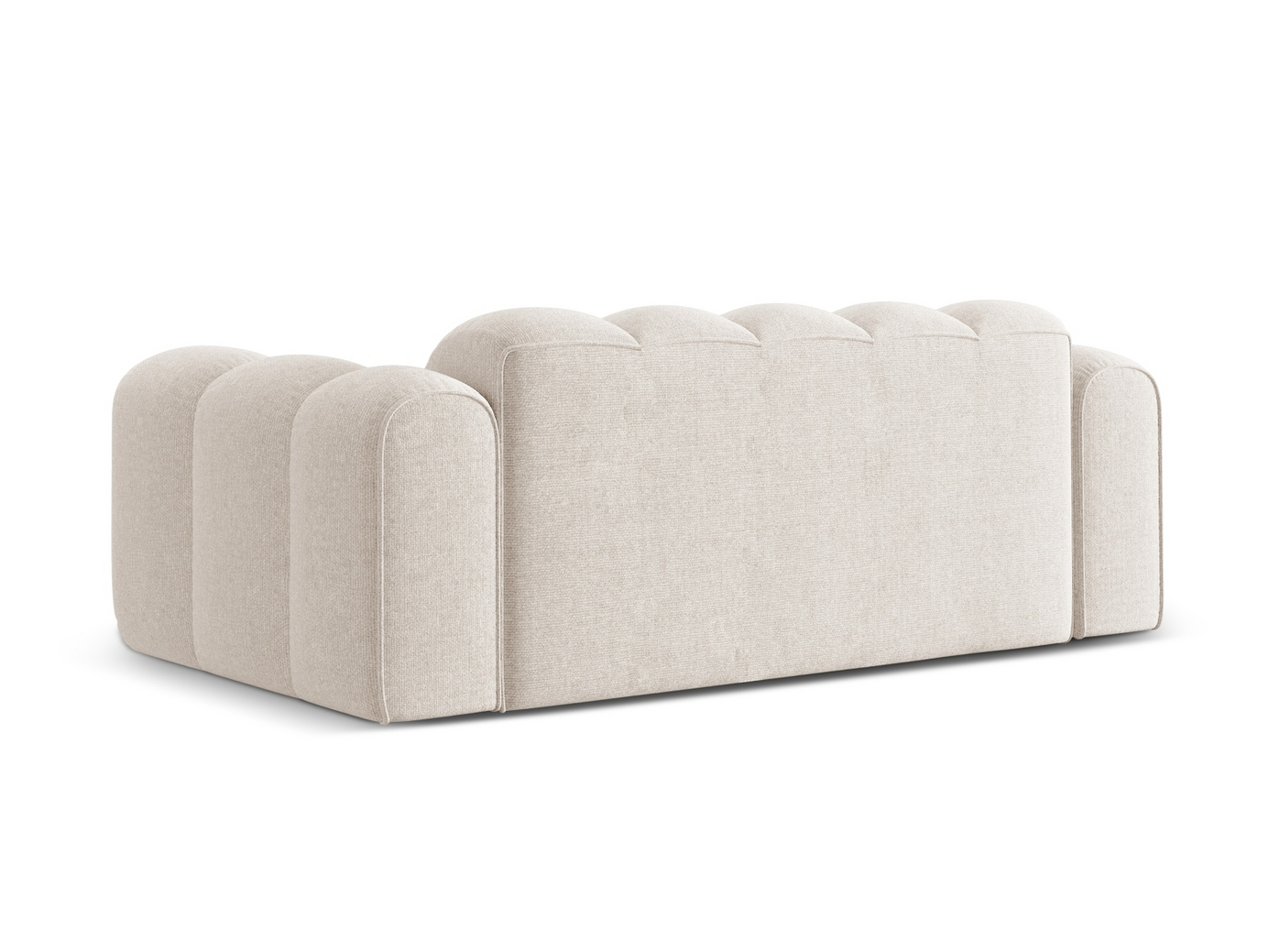 Cosmopolitan Design soffa, "Treno", 3-sits, 210 × 94 × 70 cm, Eden 10, svarta plastben