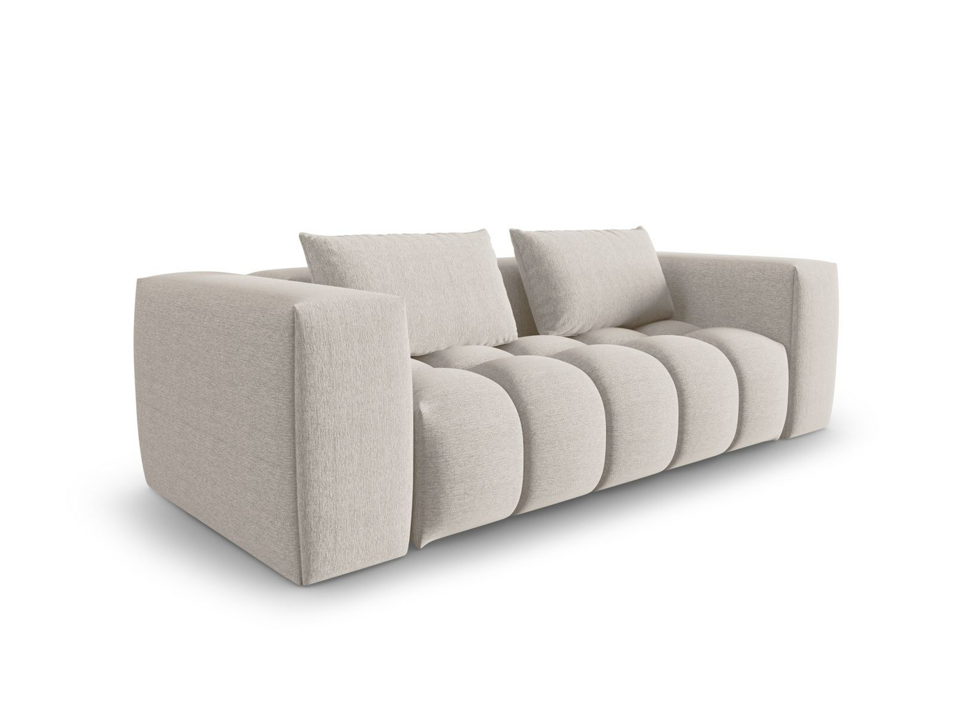 Cosmopolitan Design modulsoffa, "Verona", 3-sits, 200 × 85 × 70 cm, Sorella, svarta plastben