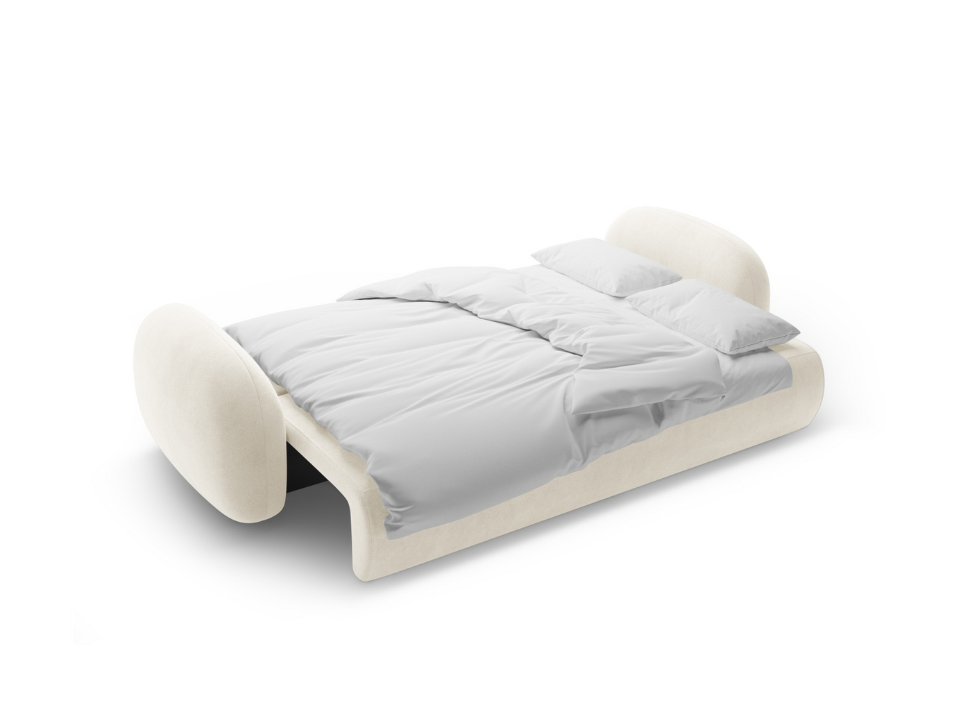 Väggspegel CHANU 44 cm 104 cm Ljusbrun