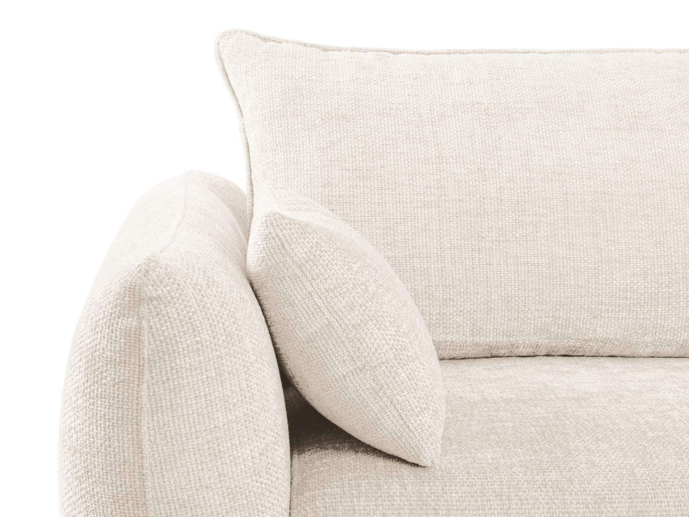 Cosmopolitan Design bäddsoffa med förvaring, "Matera", 3-sits, 240 × 108 × 86 cm, Haga, svarta plastben