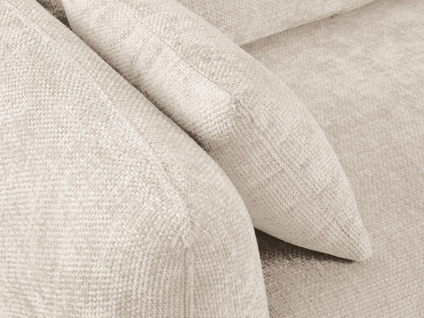 Cosmopolitan Design bäddsoffa med förvaring, "Matera", 3-sits, 240 × 108 × 86 cm, Haga, svarta plastben