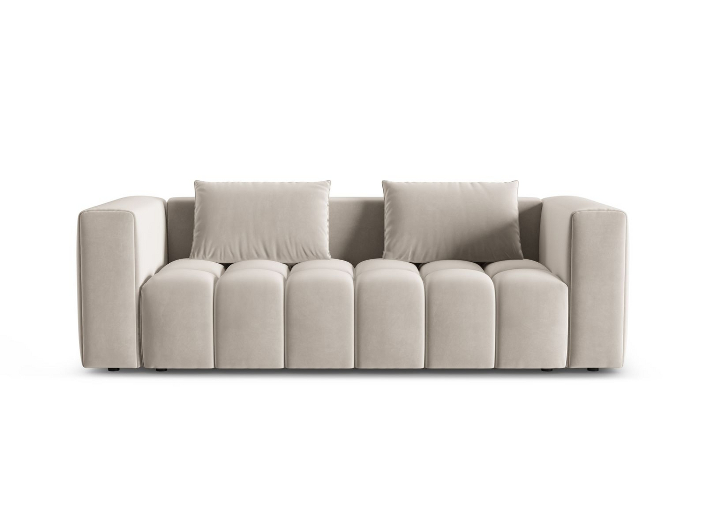 Cosmopolitan Design sammetsbäddsoffa med förvaring, 