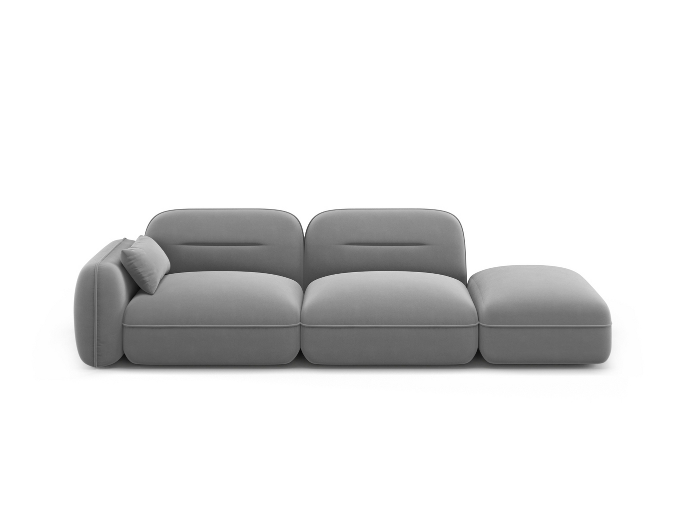 Cosmopolitan Design högervänd sammetsmodulsoffa, 