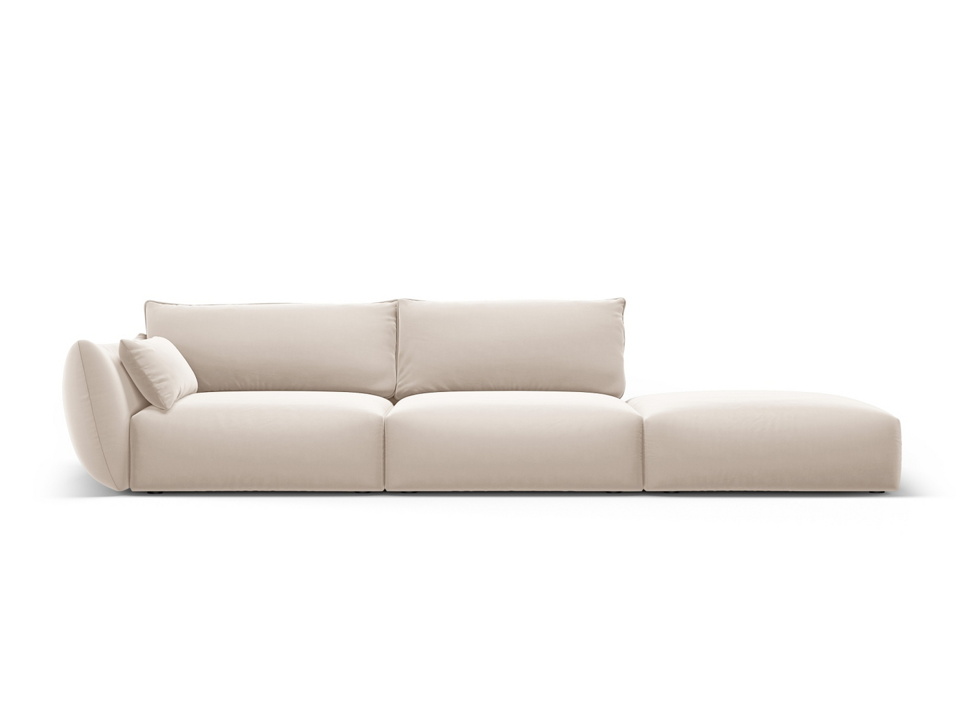Cosmopolitan Design högervänd sammetssoffa, 