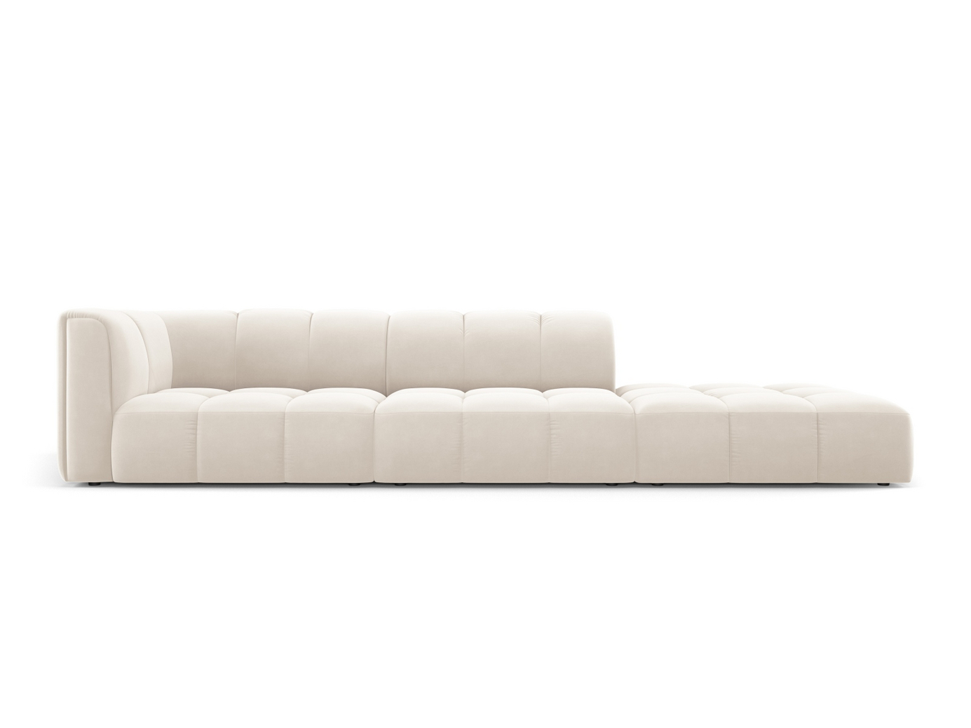 Cosmopolitan Design högervänd sammetsmodulsoffa, 